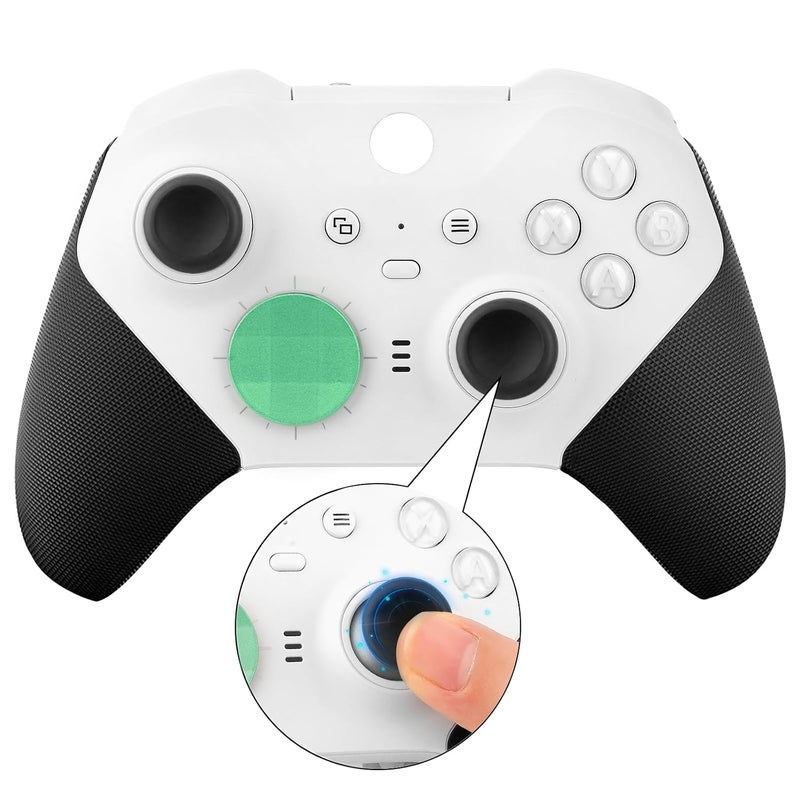VANPARK Accessories for Xbox One Elite Series 2 Controller(Model 1797), Metal Thumbsticks Paddles Joysticks Replacement Parts Kits Compatible with Xbox Elite Wireless Controller Series 2 Core(Black & Green) - Image 4
